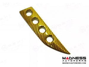 Maserati GranTurismo Interior Trim - Carbon Fiber - Audio System Button Trim - Yellow Candy